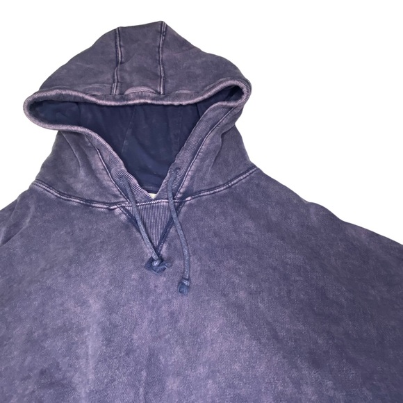 Aeropostale Cropped Sweatshirt with hoodie Size Small Distressed - Picture 4 of 8